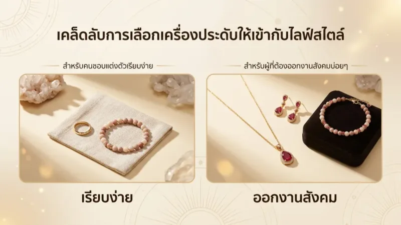 ภาพประกอบหัวข้อ เคล็ดลับการเลือกเครื่องประดับให้เข้ากับไลฟ์สไตล์ ในบทความ อัญมณีประจำวันเกิด เลือกเครื่องประดับและหินนำโชคให้ถูกโฉลก