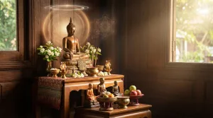 หิ้งพระในบ้าน จัดอย่างไรให้ถูกต้อง เสริมบารมีผู้อยู่