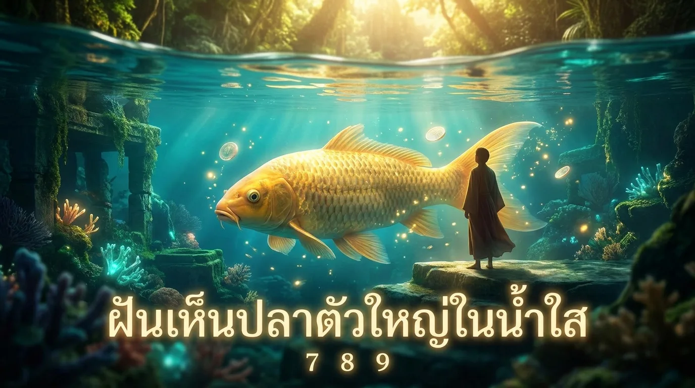 ฝันเห็นปลาตัวใหญ่ในน้ำใส