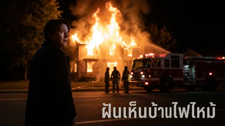 ฝันเห็นบ้านไฟไหม้ หรือ ฝันว่าไฟไหม้บ้านตัวเอง ทำนายว่าอะไร