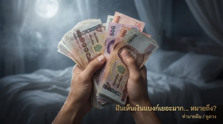 ฝันเห็นเงินแบงก์เยอะมากเก็บเต็มมือหมายถึงอะไร จะได้เงินจริงหรือแค่เตือนเรื่องใช้จ่าย