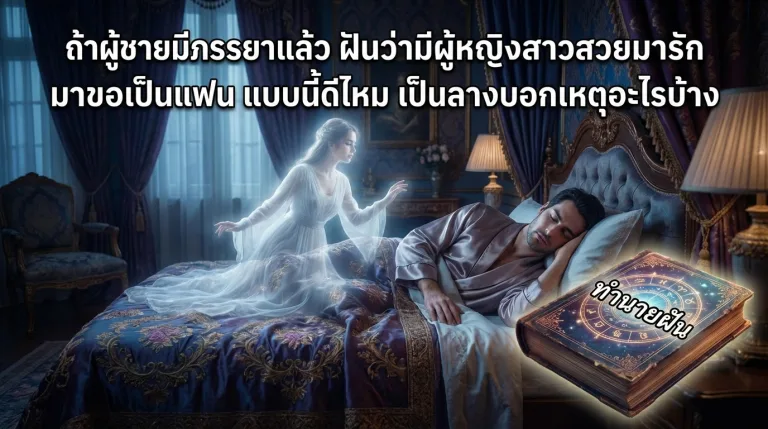ถ้าผู้ชายมีภรรยาแล้ว ฝันว่ามีผู้หญิงสาวสวยมารัก มาขอเป็นแฟน แบบนี้ดีไหม เป็นลางบอกเหตุอะไรบ้าง