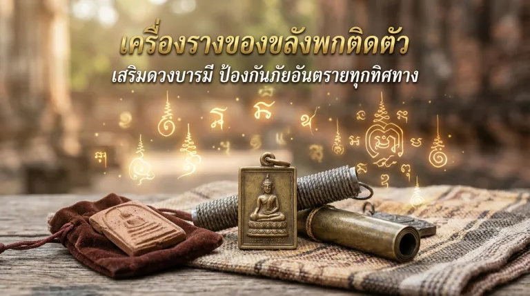 เครื่องรางของขลังพกติดตัว เสริมดวงบารมี ป้องกันภัยอันตรายทุกทิศทาง