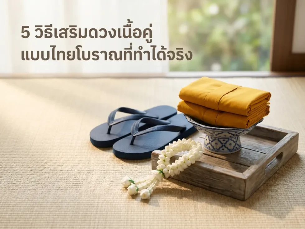 ภาพประกอบหัวข้อ 5 วิธีเสริมดวงเนื้อคู่แบบไทยโบราณที่ทำได้จริง ในบทความ วิธีเสริมดวงเนื้อคู่แบบไทย ให้เจอเร็วขึ้นอย่างมหัศจรรย์