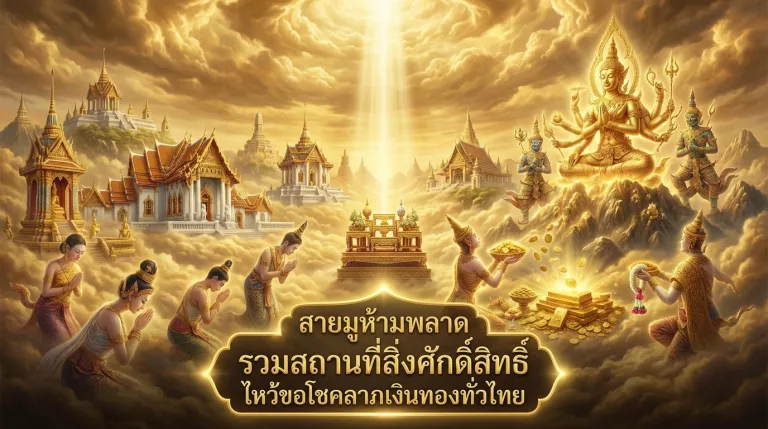 สายมูห้ามพลาด รวมสถานที่สิ่งศักดิ์สิทธิ์ ไหว้ขอโชคลาภเงินทองทั่วไทย