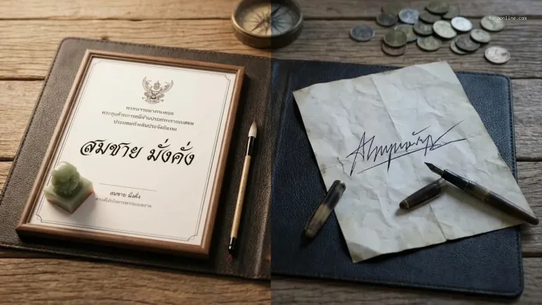ลายเซ็นไม่สอดคล้องกับชื่อมงคล อาจทำให้พลังดวงชะตาลดลงจริงหรือ