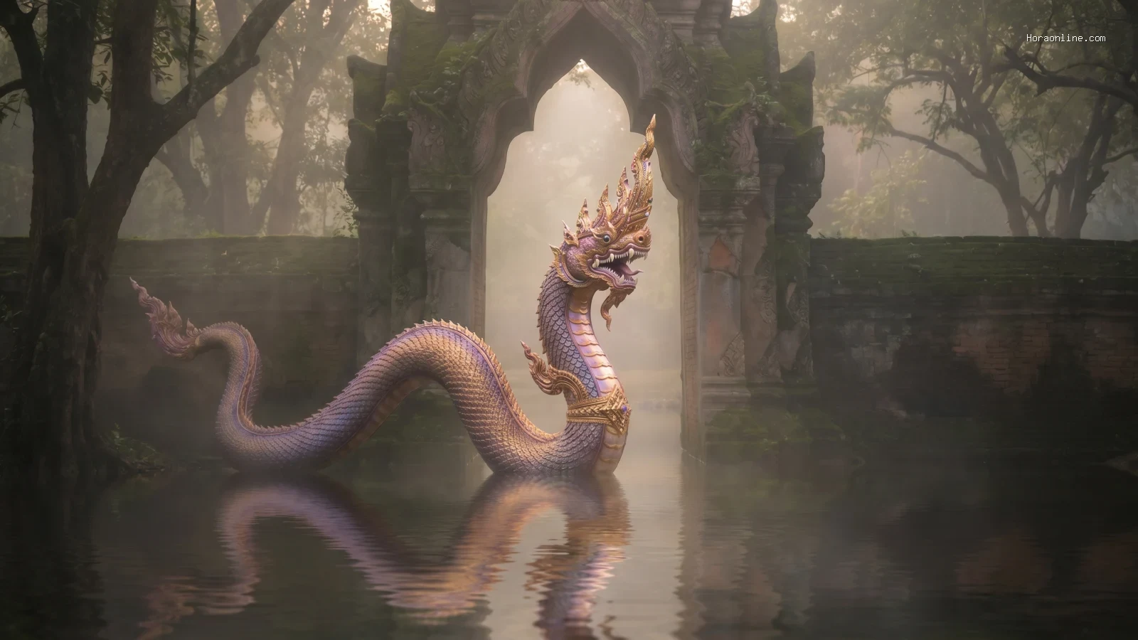 ภาพประกอบหัวข้อ นิมิตแห่งสายน้ำ: เมื่อพญานาค "เลื้อยมาหา" สื่อถึงอะไรในทางจิตใจและความเชื่อ ในบทความ ฝันเห็นพญานาคเลื้อยมาหา หมายถึงอะไร เรื่องโชค งาน ความรัก จะเปลี่ยนไปทางไหน