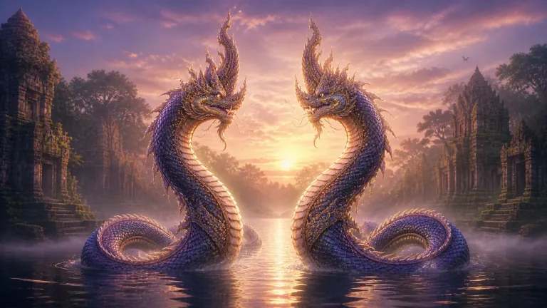 ฝันเห็นพญานาค 2 ตัว สื่อถึงอะไร ทำไมหลายคนโยงกับโชคลาภและคนอุปถัมภ์