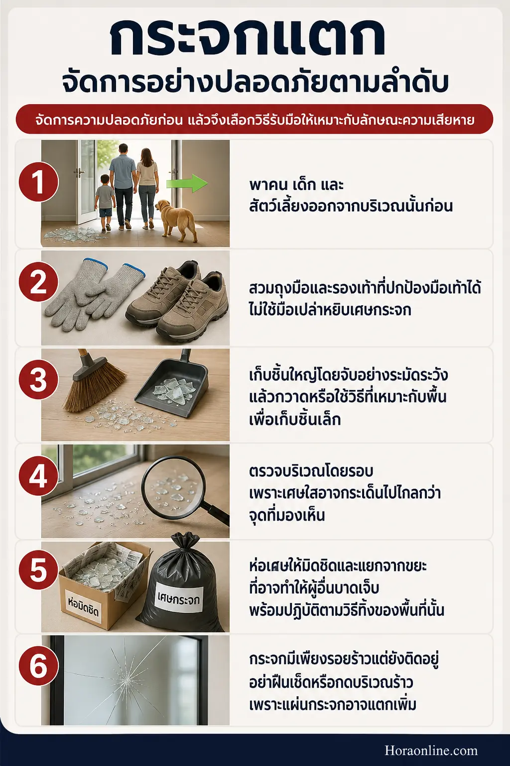 สรุปเรื่อง ก่อนแก้เคล็ดกระจกแตก ให้แยกสาเหตุและระดับความเสียหาย