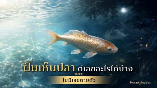 ฝันเห็นปลา ตีเป็นเลขอะไรได้บ้าง เจาะลึกศาสตร์ตัวเลขอย่างละเอียด