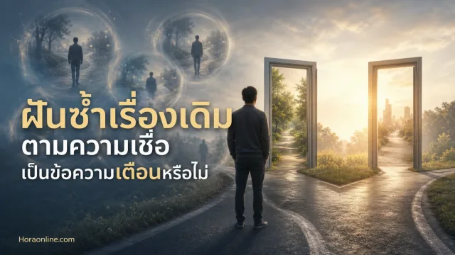 ฝันซ้ำเรื่องเดิมตามความเชื่อเป็นข้อความเตือนหรือไม่ เมื่อความฝันเดิมกลับมาในช่วงที่ชีวิตกำลังเปลี่ยน