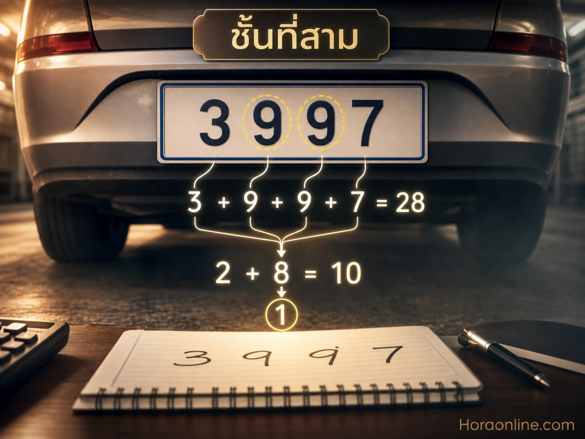 แสดงให้เห็นว่าเลขซ้ำเป็นเพียงส่วนหนึ่งของการคำนวณ โดยตัวเลขทั้งหมดถูกรวมและลดค่าเป็นผลลัพธ์ใหม่ จึงไม่ควรตัดสินจากเลขซ้ำเพียงตัวเดียว